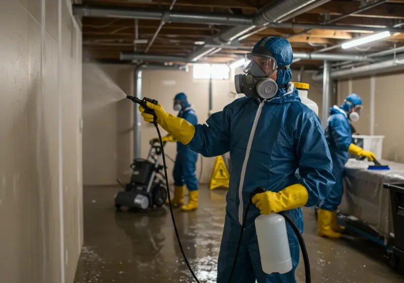 Basement Sanitization and Antimicrobial Treatment process in Nobles County, MN